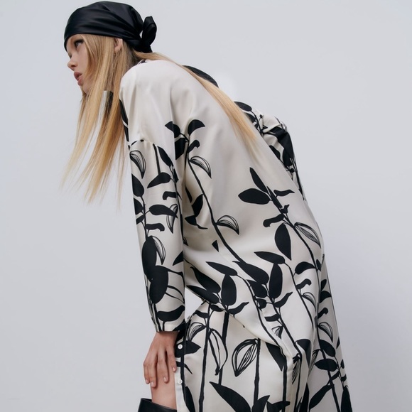 𝗡𝗪𝗧 𝗭𝗮𝗿𝗮 • Printed Oversized Dress - Picture 12 of 17